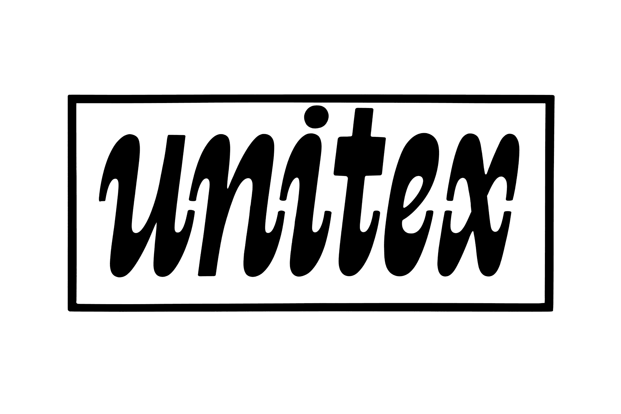 Unitex, Josef T&yacute;fa, c. 1970. Logotype designed for a textile manufacturer. Sharp, flowing, and very Josef T&yacute;fa. Courtesy of UPM, Prague.
